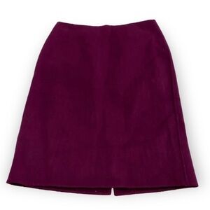 Talbots Burgundy Wool-blend Skirt Size 2 Officecore Career Academia Preppy